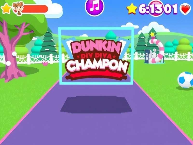 Exciting gameplay moments from Dunkin Diva Champion Dunkin Diva Champion Gameplay Screenshot
